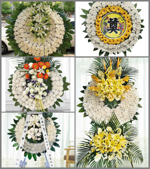 湖南永州祁阳县肖家镇共和村花圈速递
